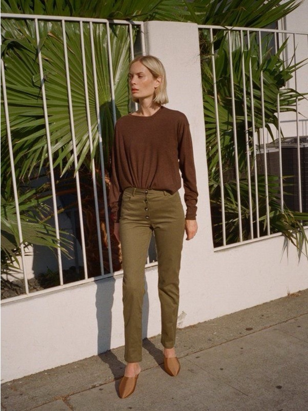 Jenni Kayne Bardot Pant In Olive Size 6